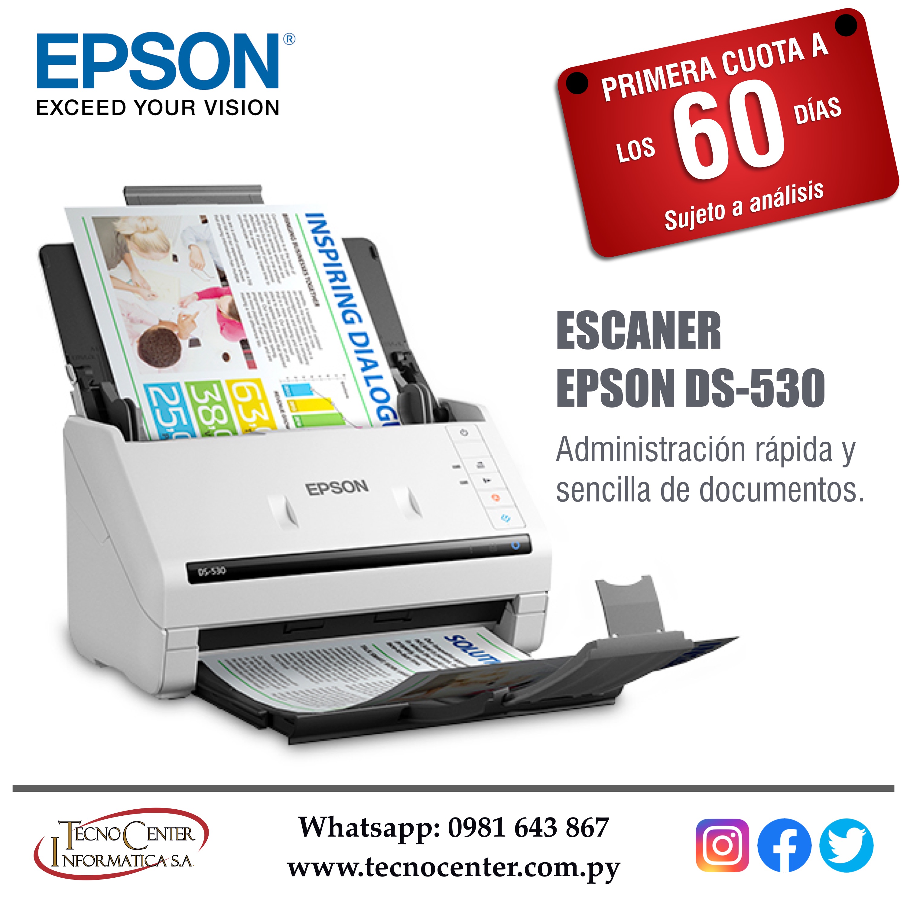 Escáner Duplex Epson DS-530